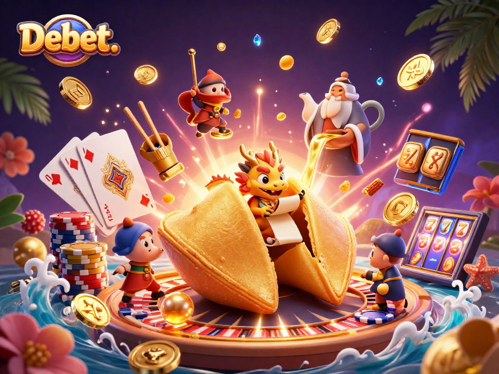 Bet big with Debet. in this vibrant 3D casino kingdom featuring golden fortunes and luck.